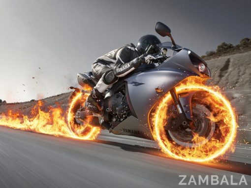 Zambala_AI spatwand_motor in vuur